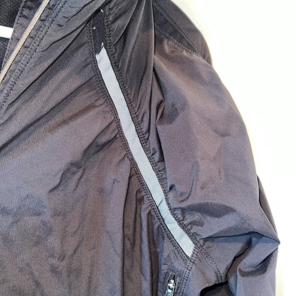 Lululemon Gather And Sprint Running Windbreaker Rain Jacket: Black Size 12 - Picture 7 of 16